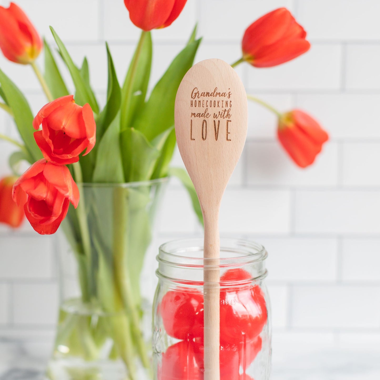 Wooden Spoons - Grandma's Homecooking Made With Love Wooden Spoon