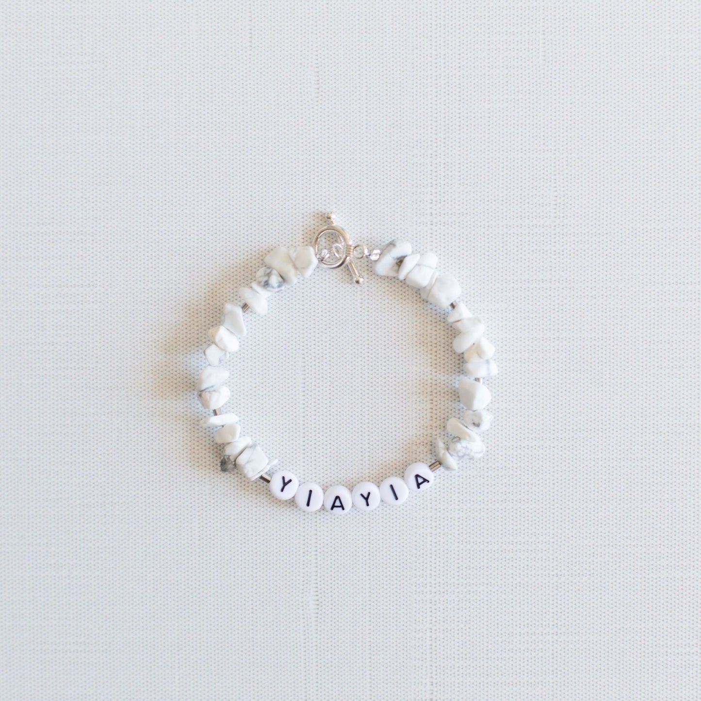 Bracelets - Bracelet “YIAYIA" White Beads