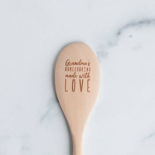 Wooden Spoons - Grandma's Homecooking Made With Love Wooden Spoon
