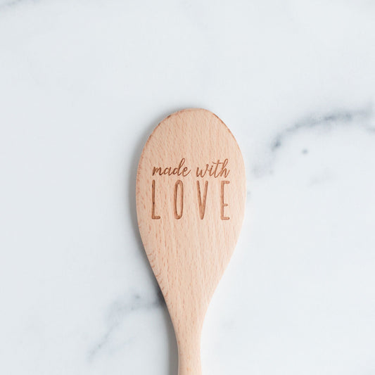 Wooden Spoons - Made With LOVE Engraved Wooden Spoon