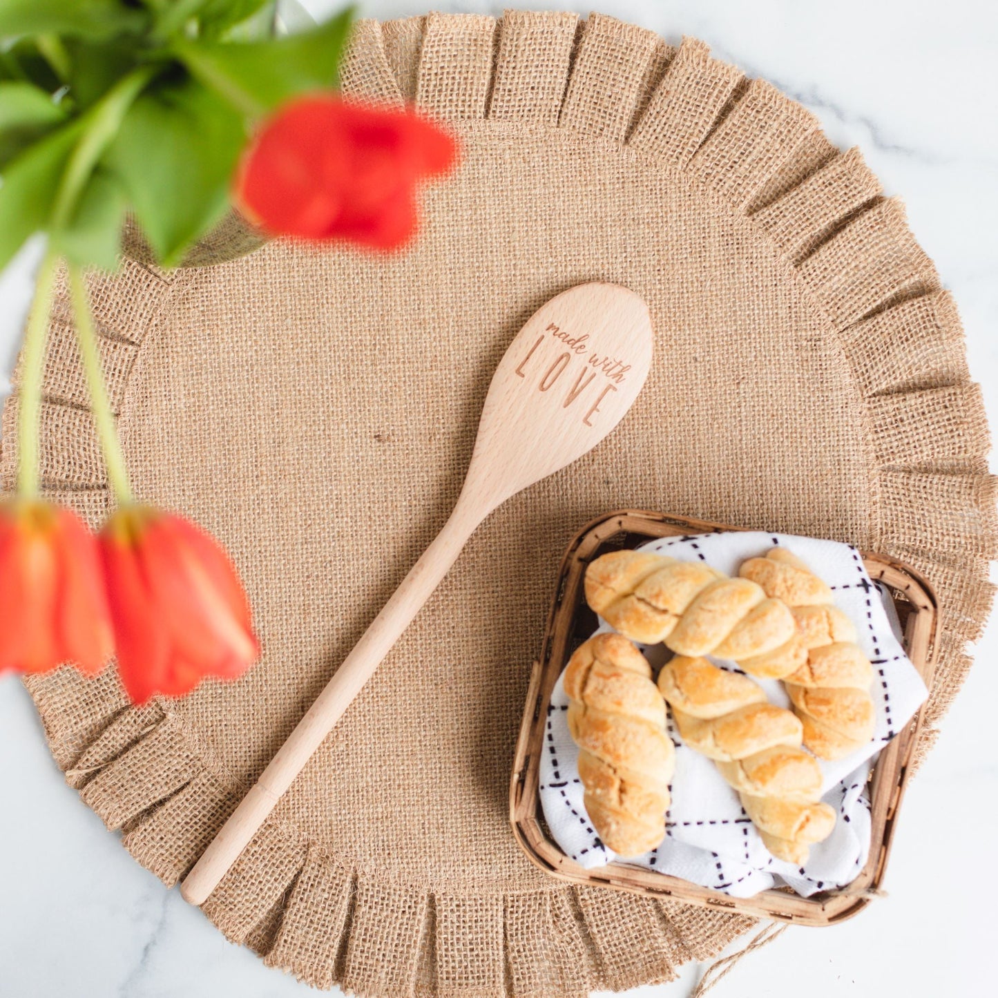 Wooden Spoons - Made With LOVE Engraved Wooden Spoon